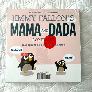 BRAND NEW and still in packaging. Jimmy Fallon’a Mama and Dada Boxed Set